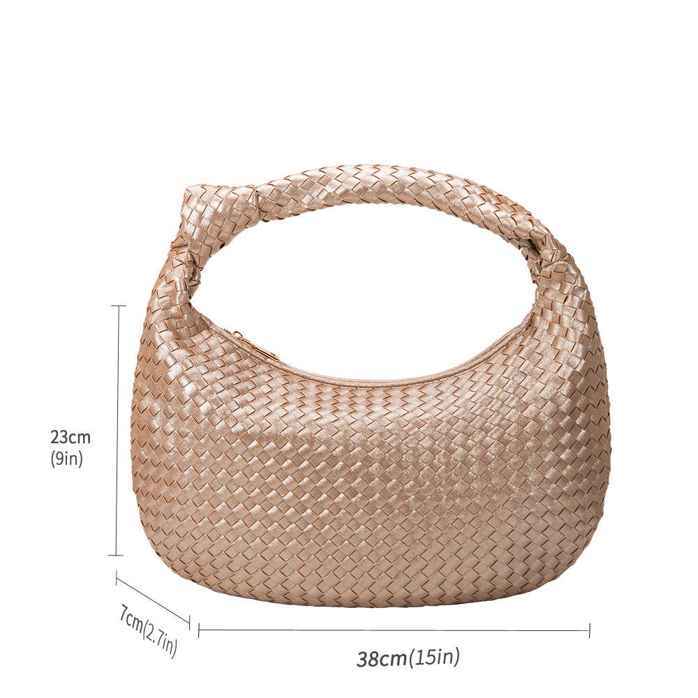 Brigitte Silver Shoulder Bag