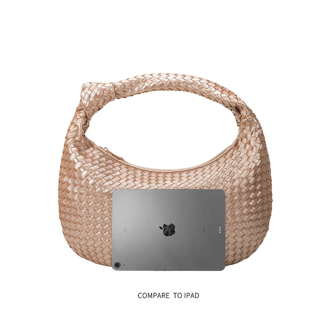Brigitte Silver Shoulder Bag