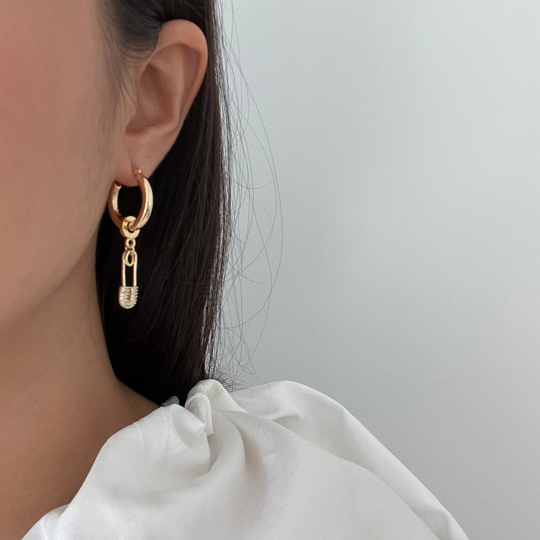 Nana Lock Charm Earrings