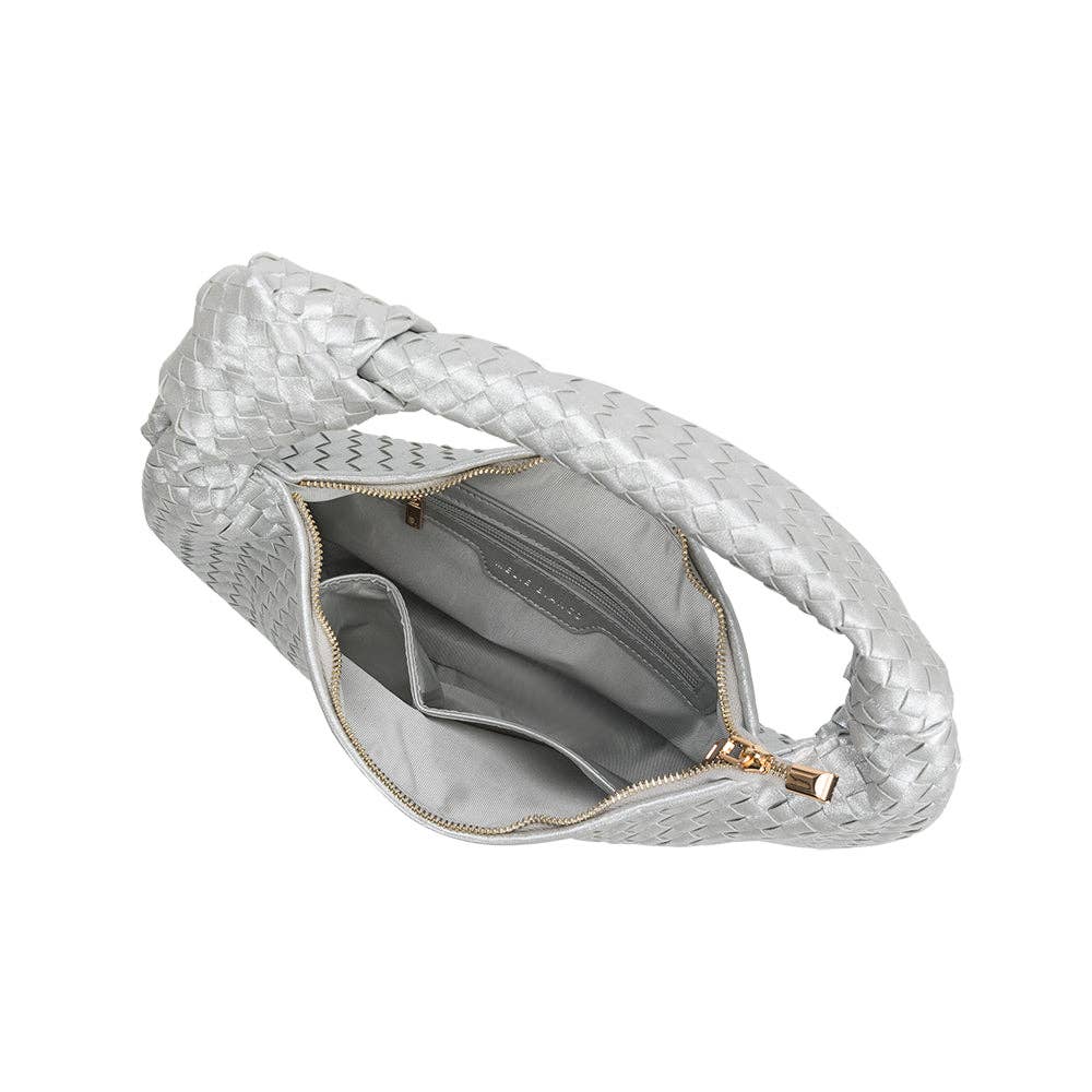 Brigitte Silver Shoulder Bag