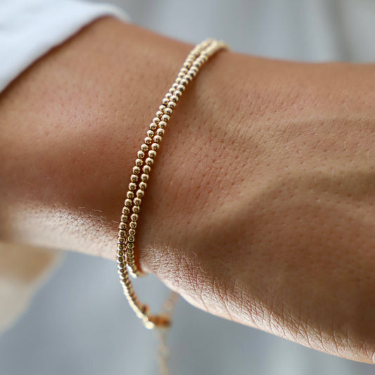 Gold Double Wrap Bracelet