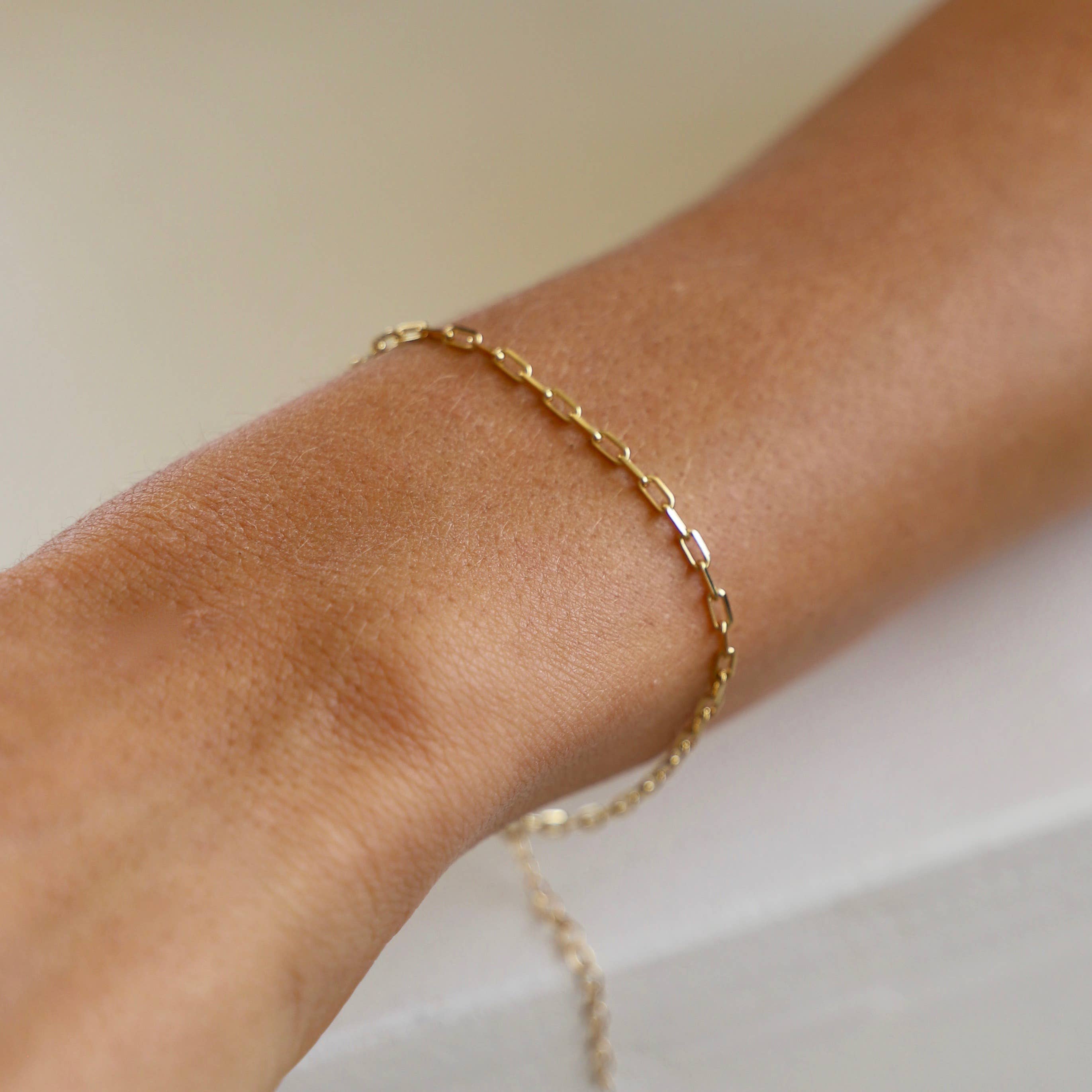 Mini paperclip bracelet