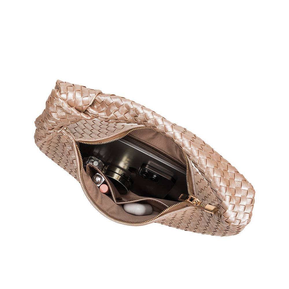Brigitte Silver Shoulder Bag