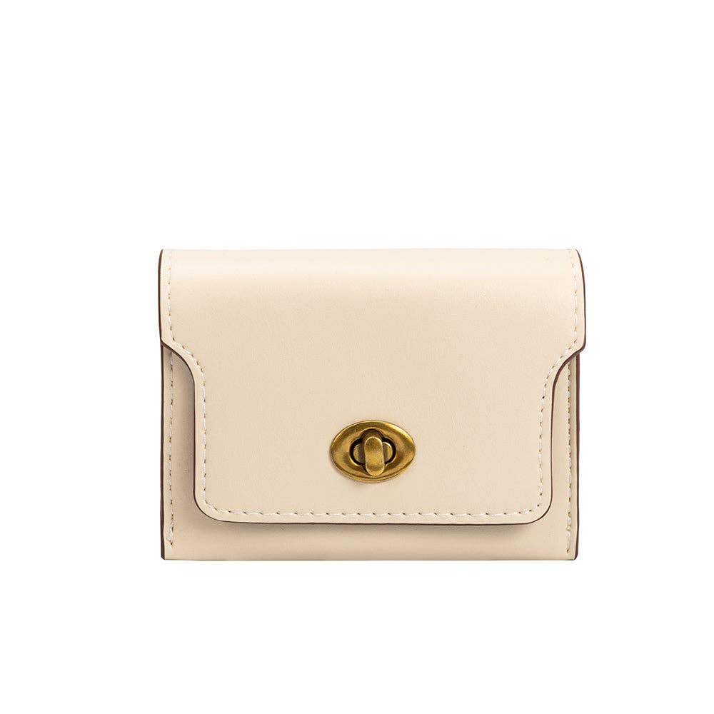 Tara Ivory Card Case Wallet