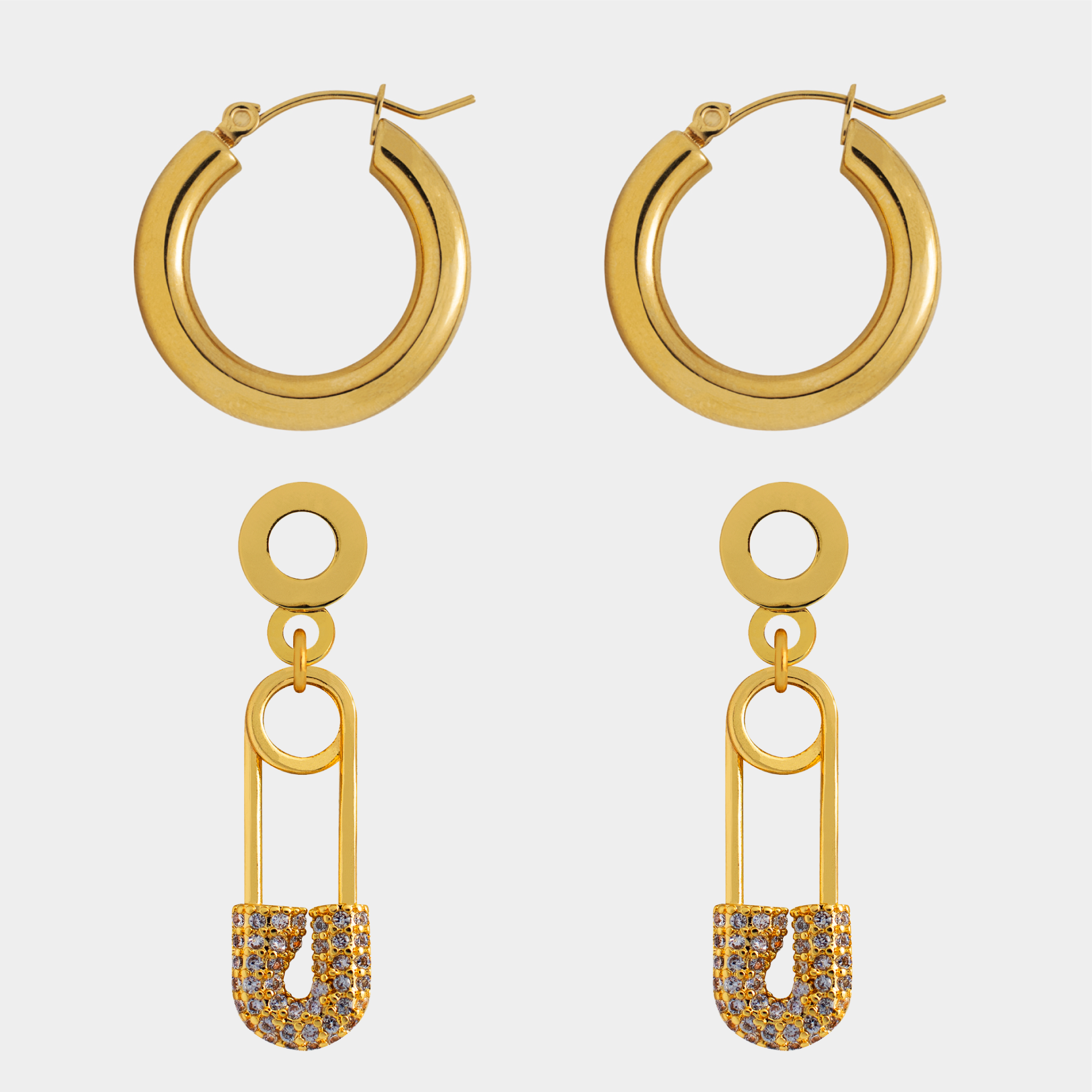 Boucles d'oreilles à breloques Nana Lock