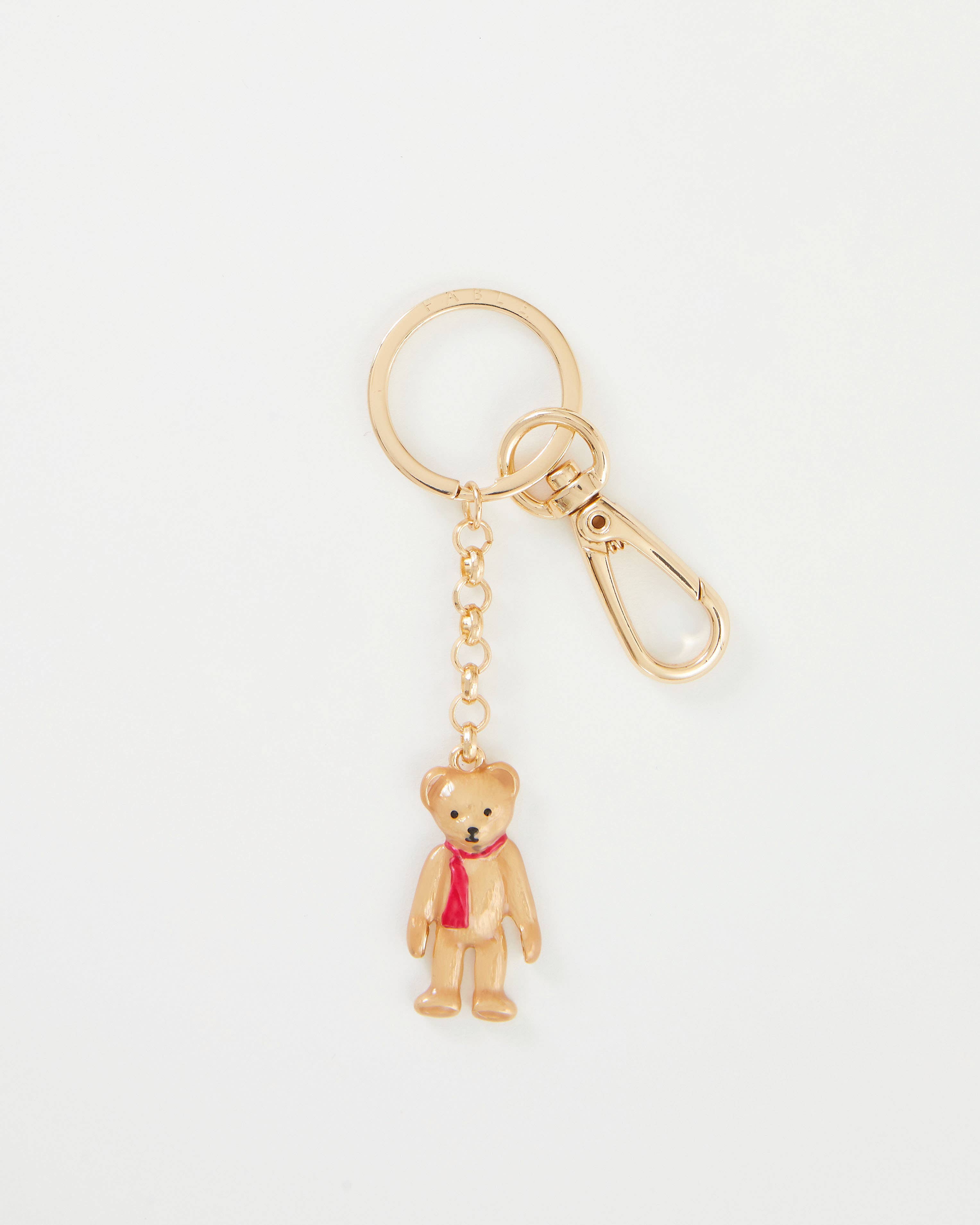 Emaille teddy sleutelhanger